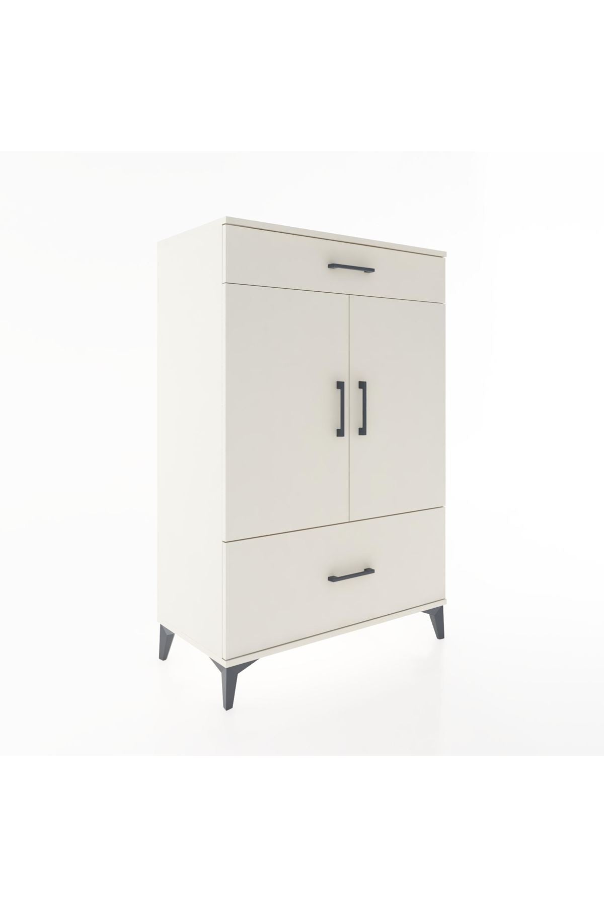 Hyperion Dolap 2 Raflı 2 Çekmeceli 2 Kapaklı 88x44x134 Aytaşı-Aytaşı