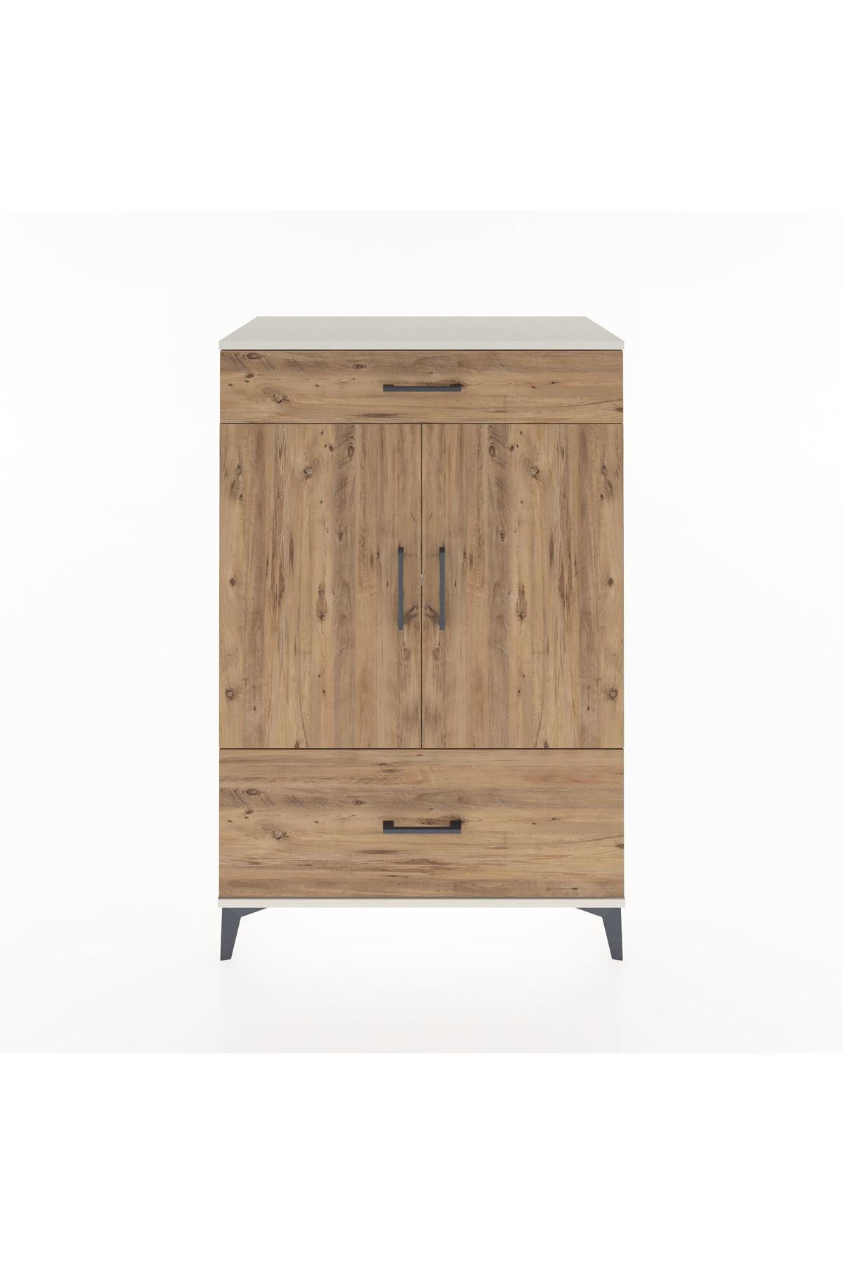 Hyperion Dolap 2 Raflı 2 Çekmeceli 2 Kapaklı 88x44x134 Aytaşı-Çam