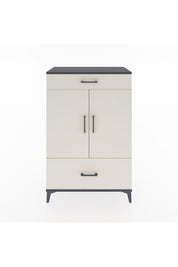 Hyperion Dolap 2 Raflı 2 Çekmeceli 2 Kapaklı 88x44x134 Antrasit-Aytaşı