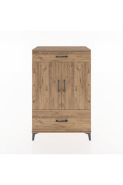 Hyperion Dolap 2 Raflı 2 Çekmeceli 2 Kapaklı 88x44x134 Çam-Çam