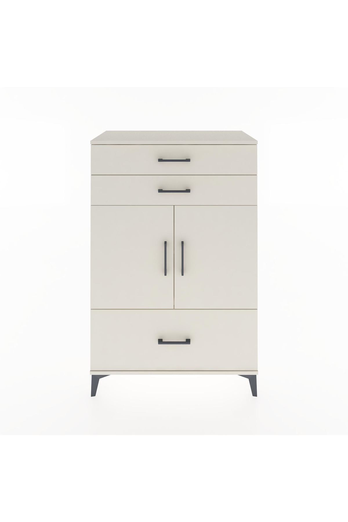 Hyperion Dolap 2 Raflı 3 Çekmeceli 2 Kapaklı 88x44x134 Aytaşı-Aytaşı