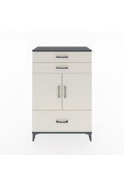 Hyperion Dolap 2 Raflı 3 Çekmeceli 2 Kapaklı 88x44x134 Antrasit-Aytaşı