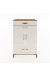 Hyperion Dolap 2 Raflı 3 Çekmeceli 2 Kapaklı 88x44x134 Çam-Aytaşı