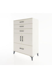 Hyperion Dolap Tek Raflı 4 Çekmeceli 2 Kapaklı 88x44x134 - S51M015V1B