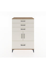 Hyperion Dolap Tek Raflı 4 Çekmeceli 2 Kapaklı 88x44x134 - S51M015V7B