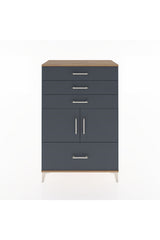 Hyperion Dolap Tek Raflı 4 Çekmeceli 2 Kapaklı 88x44x134