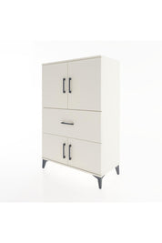 Hyperion Dolap 2 Raflı Tek Çekmeceli 4 Kapaklı 88x44x134 Aytaşı-Aytaşı