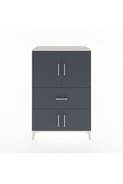 Hyperion Dolap 2 Raflı Tek Çekmeceli 4 Kapaklı 88x44x134 Aytaşı-Antrasit
