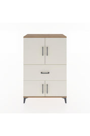 Hyperion Dolap 2 Raflı Tek Çekmeceli 4 Kapaklı 88x44x134 Çam-Aytaşı