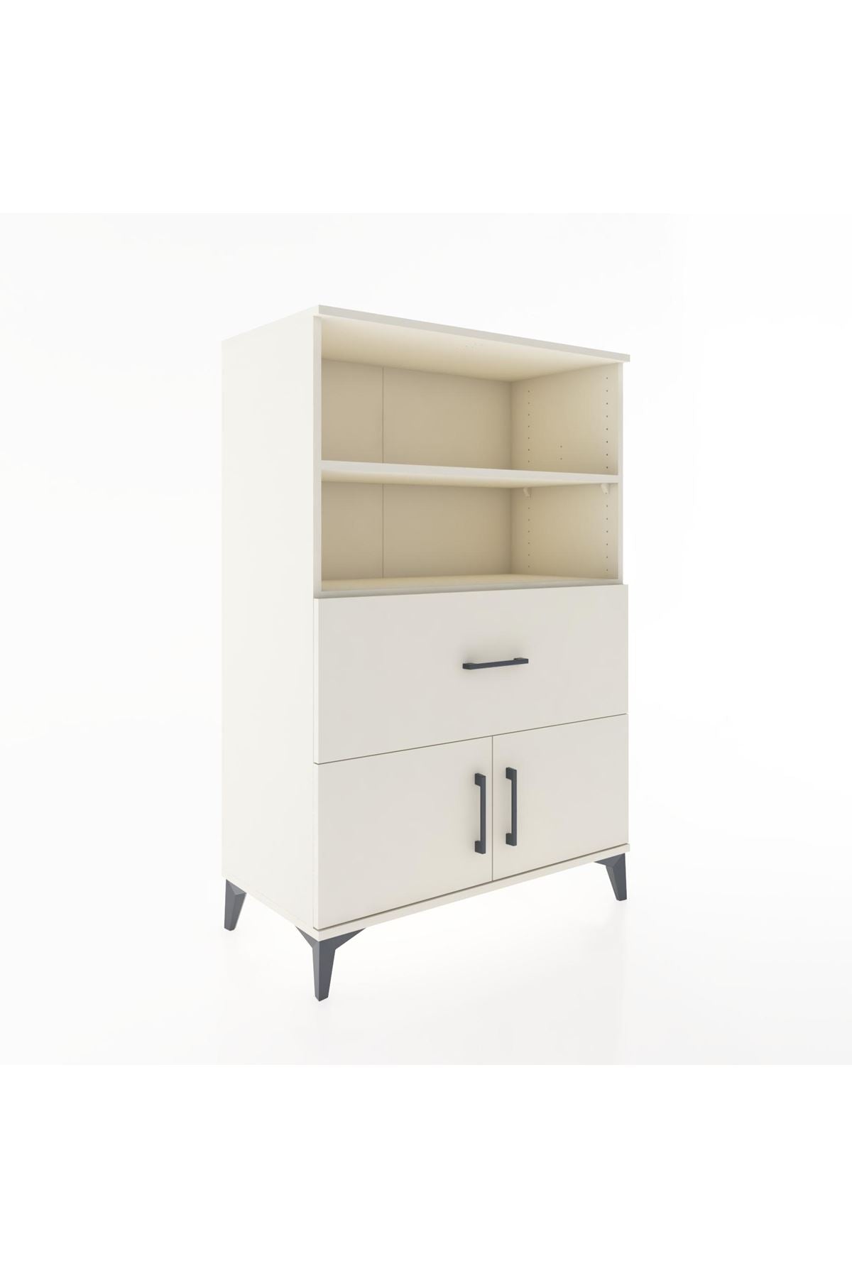 Hyperion Dolap 2 Raflı Tek Çekmeceli 2 Kapaklı 88x44x134 Aytaşı-Aytaşı