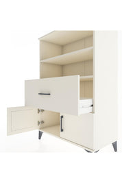 Hyperion Dolap 2 Raflı Tek Çekmeceli 2 Kapaklı 88x44x134 Aytaşı-Aytaşı