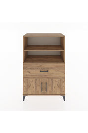 Hyperion Dolap 2 Raflı Tek Çekmeceli 2 Kapaklı 88x44x134 Çam-Çam