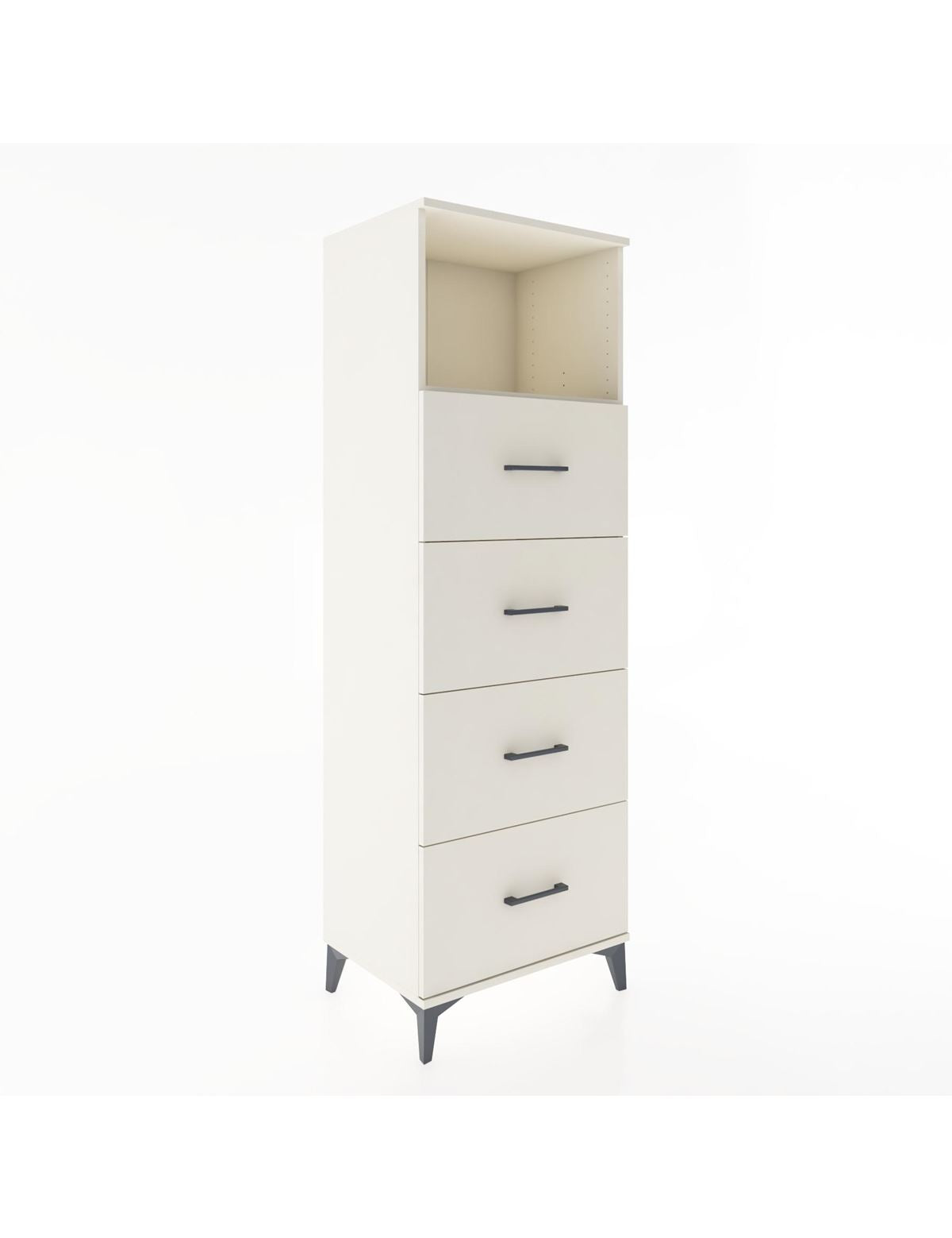 Hyperion Dolap Tek Raflı 4 Çekmeceli 60x44x182 - S56M052V1B