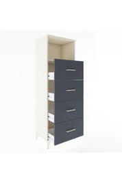 Hyperion Dolap Tek Raflı 4 Çekmeceli 60x44x182 - S56M052V2B