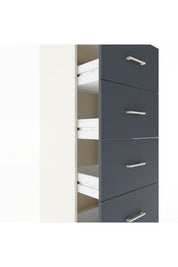 Hyperion Dolap Tek Raflı 4 Çekmeceli 60x44x182 - S56M052V2B