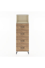 Hyperion Dolap Tek Raflı 4 Çekmeceli 60x44x182 - S56M052V3B