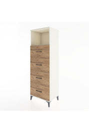 Hyperion Dolap Tek Raflı 4 Çekmeceli 60x44x182 - S56M052V3B