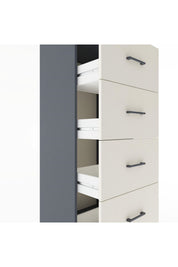 Hyperion Dolap Tek Raflı 4 Çekmeceli 60x44x182 - S56M052V4B