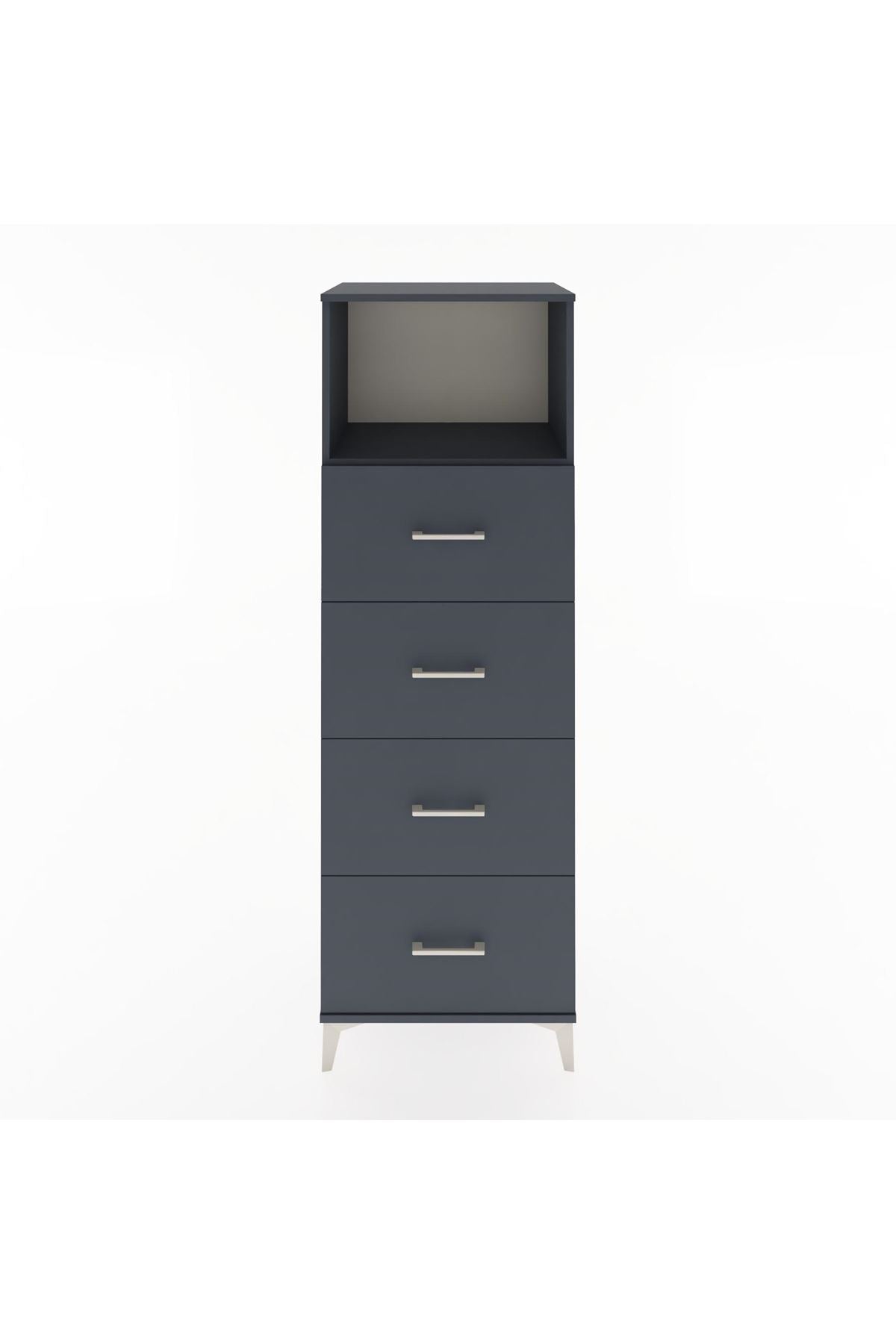 Hyperion Dolap Tek Raflı 4 Çekmeceli 60x44x182 - S56M052V5B