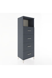 Hyperion Dolap Tek Raflı 4 Çekmeceli 60x44x182 - S56M052V5B