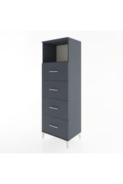Hyperion Dolap Tek Raflı 4 Çekmeceli 60x44x182 - S56M052V5B