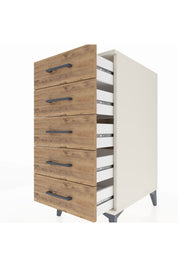 Kronos Komodin 5 Çekmeceli 44x59x96 Aytaşı-Çam
