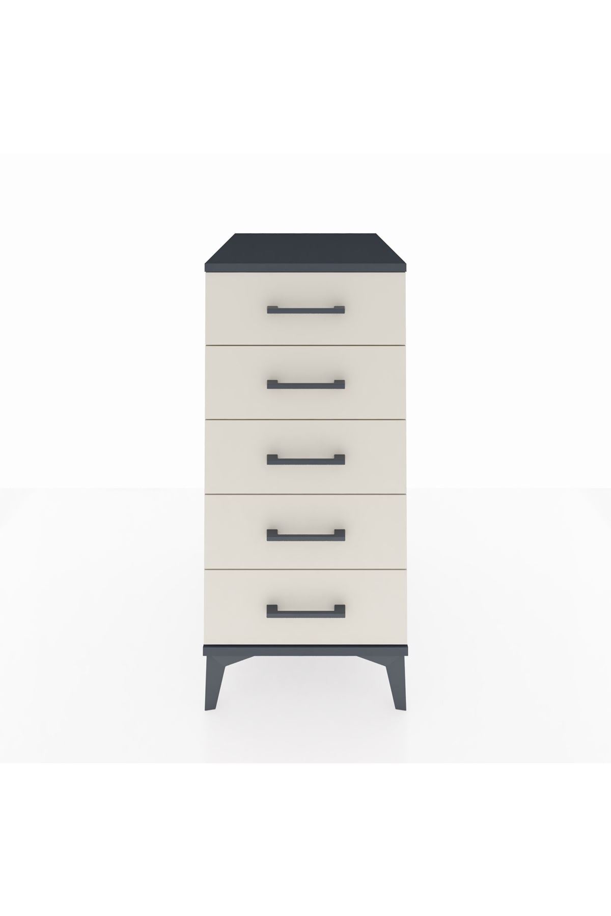 Kronos Komodin 5 Çekmeceli 44x59x96 Antrasit-Aytaşı