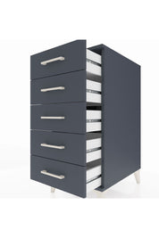 Kronos Komodin 5 Çekmeceli 44x59x96 Antrasit-Antrasit
