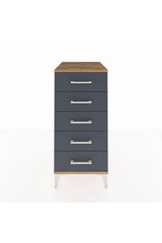 Kronos Komodin 5 Çekmeceli 44x59x96 Çam-Antrasit