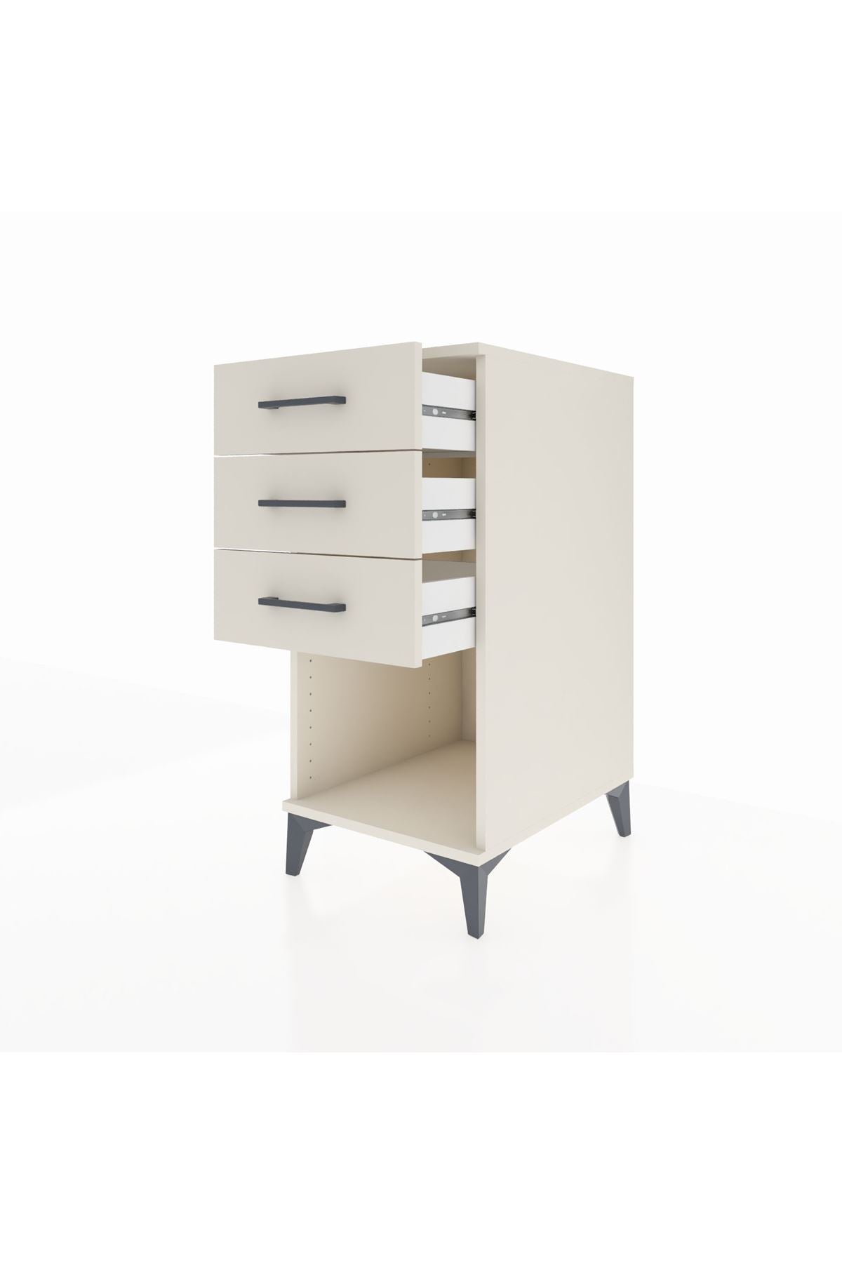 Kronos Komodin 3 Çekmeceli 44x59x96 Aytaşı-Aytaşı