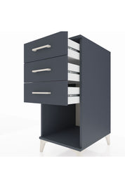 Kronos Komodin 3 Çekmeceli 44x59x96 Antrasit-Antrasit