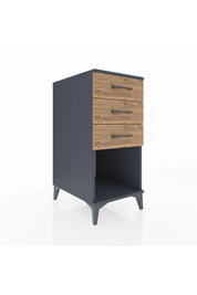 Kronos Komodin 3 Çekmeceli 44x59x96 Antrasit-Çam