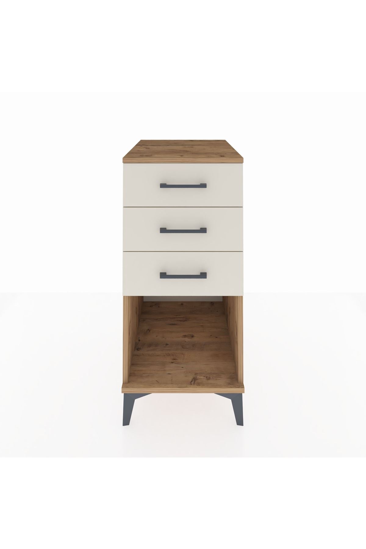 Kronos Komodin 3 Çekmeceli 44x59x96 Çam-Aytaşı