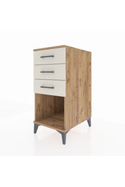 Kronos Komodin 3 Çekmeceli 44x59x96 Çam-Aytaşı