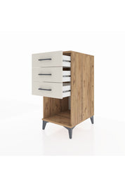 Kronos Komodin 3 Çekmeceli 44x59x96 Çam-Aytaşı