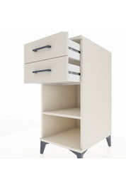 Kronos Komodin Tek Raflı 2 Çekmeceli 44x59x96 Aytaşı-Aytaşı