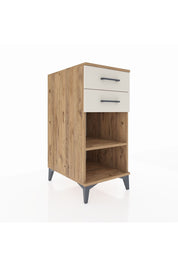 Kronos Komodin Tek Raflı 2 Çekmeceli 44x59x96 Çam-Aytaşı