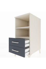 Kronos Komodin 2 Raflı 2 Çekmeceli 44x59x96 Aytaşı-Antrasit