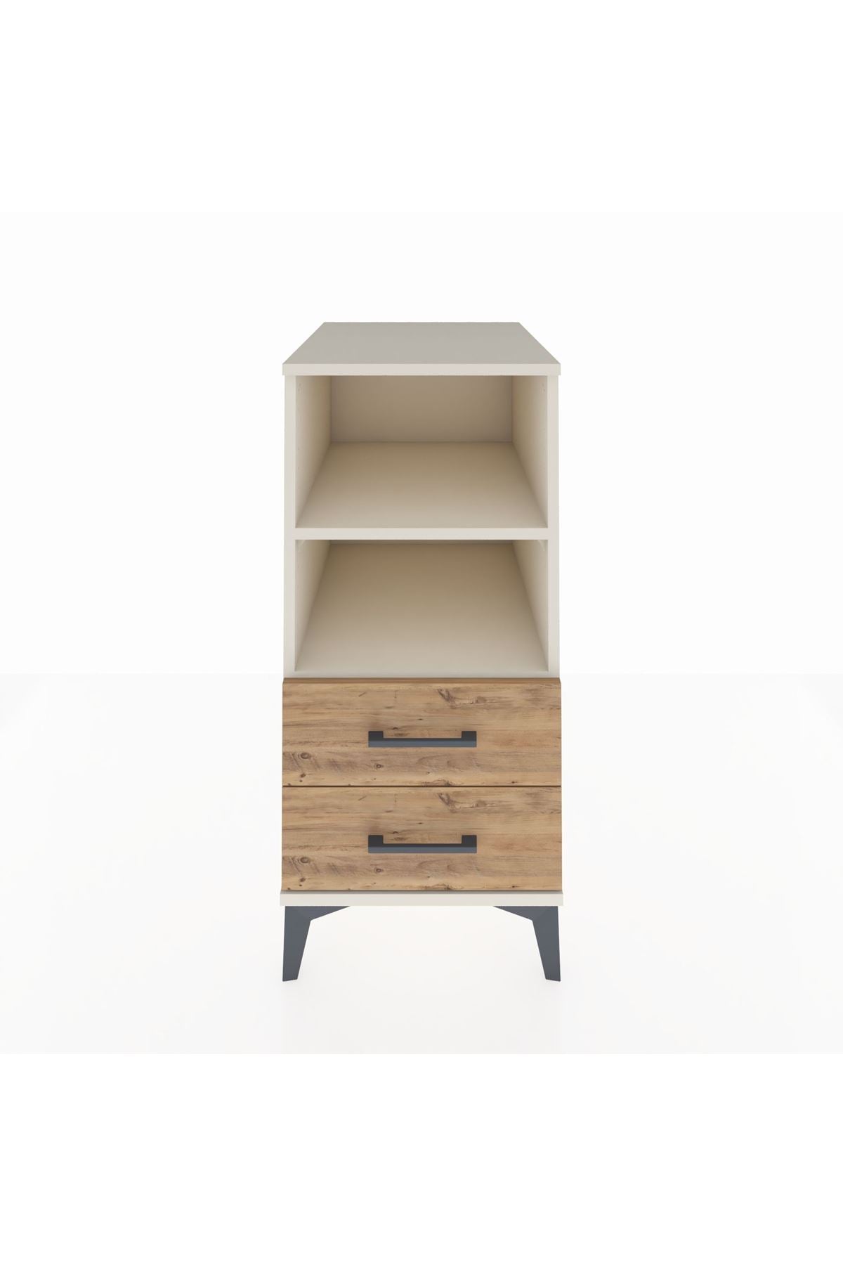 Kronos Komodin 2 Raflı 2 Çekmeceli 44x59x96 Aytaşı-Çam