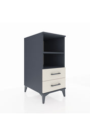Kronos Komodin 2 Raflı 2 Çekmeceli 44x59x96 Antrasit-Aytaşı