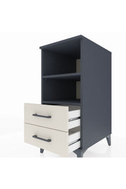 Kronos Komodin 2 Raflı 2 Çekmeceli 44x59x96 Antrasit-Aytaşı
