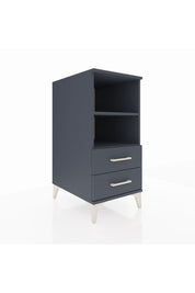Kronos Komodin 2 Raflı 2 Çekmeceli 44x59x96 Antrasit-Antrasit
