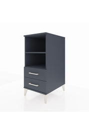 Kronos Komodin 2 Raflı 2 Çekmeceli 44x59x96 Antrasit-Antrasit
