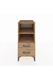 Kronos Komodin 2 Raflı 2 Çekmeceli 44x59x96 Çam-Çam
