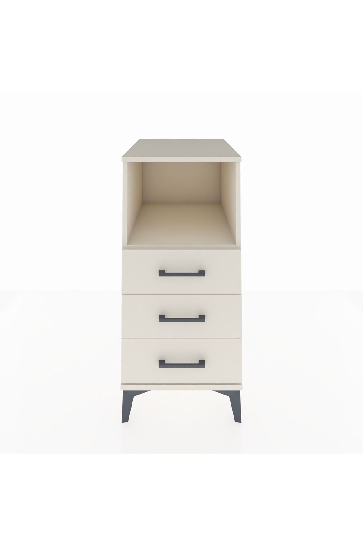 Kronos Komodin Tek Raflı 3 Çekmeceli 44x59x96 Aytaşı-Aytaşı