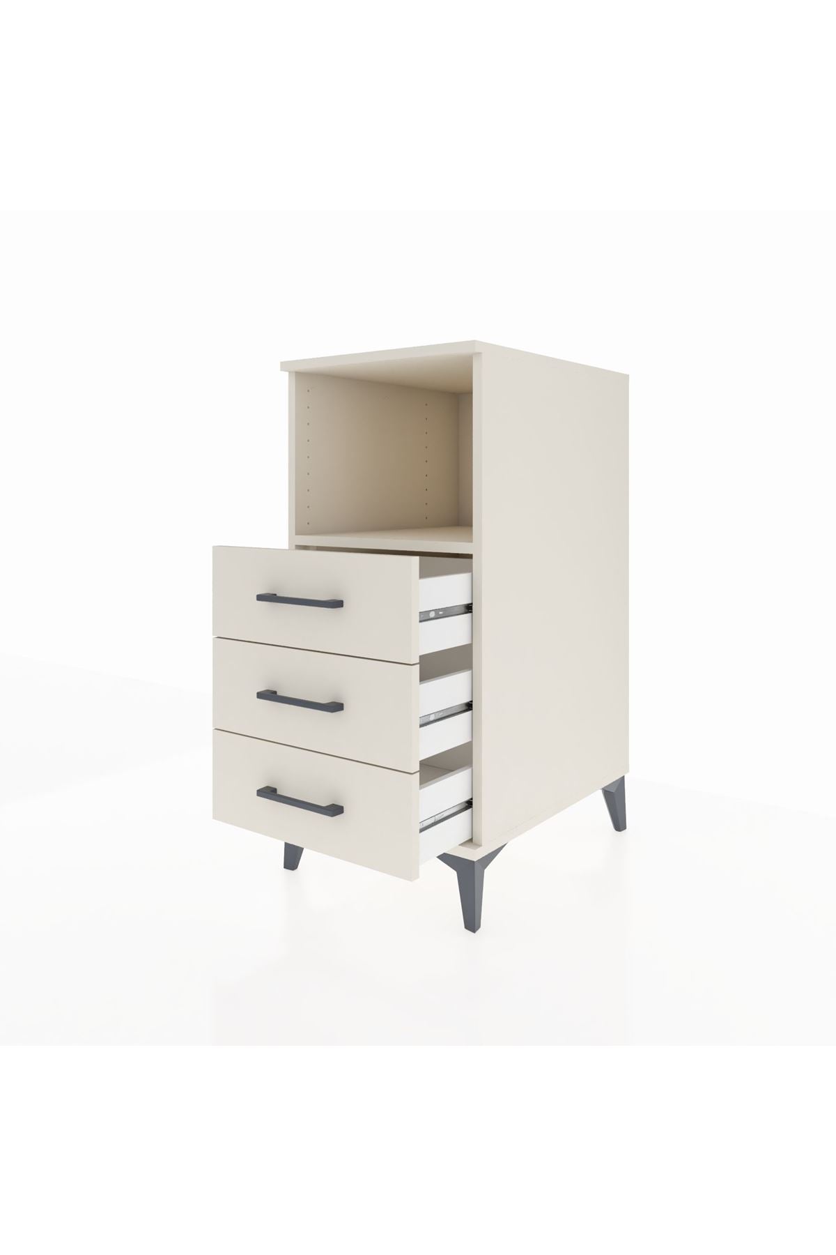 Kronos Komodin Tek Raflı 3 Çekmeceli 44x59x96 Aytaşı-Aytaşı