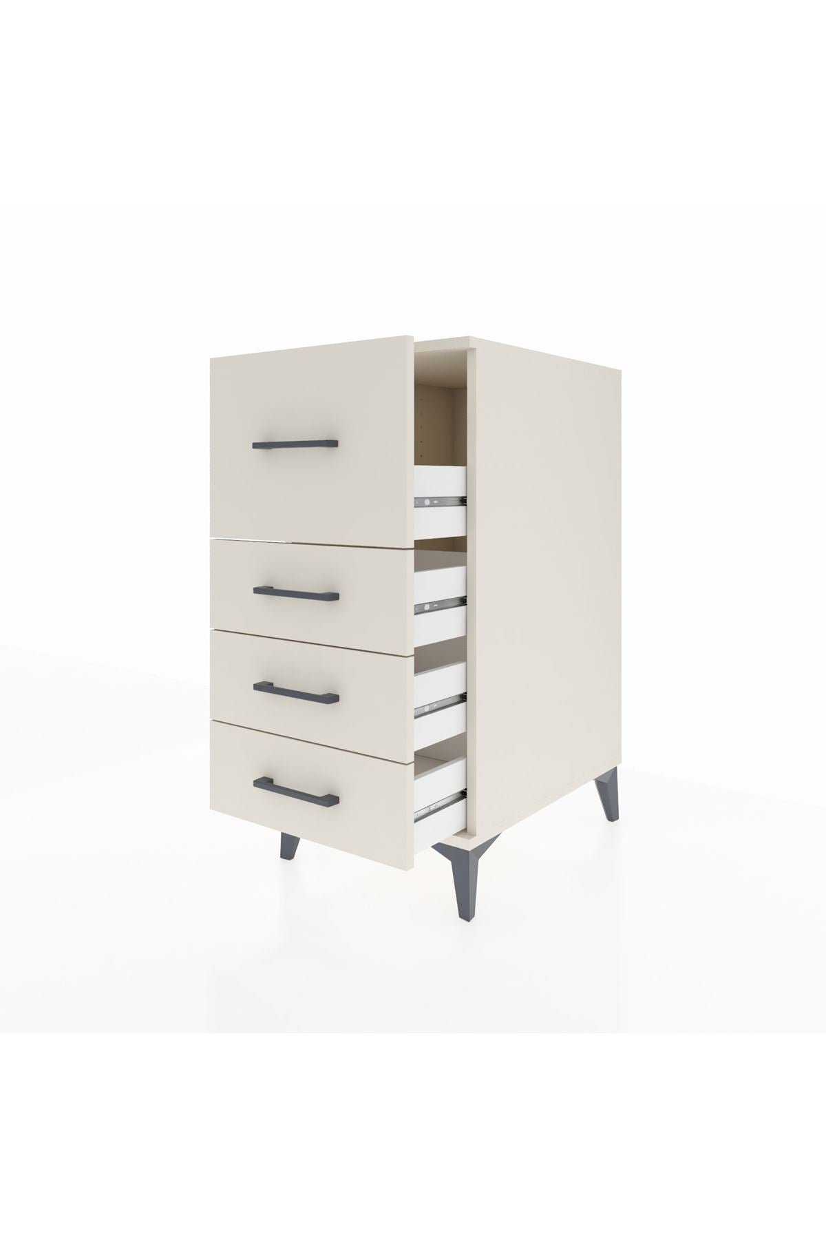 Kronos Komodin 4 Çekmeceli 44x59x96 Aytaşı-Aytaşı