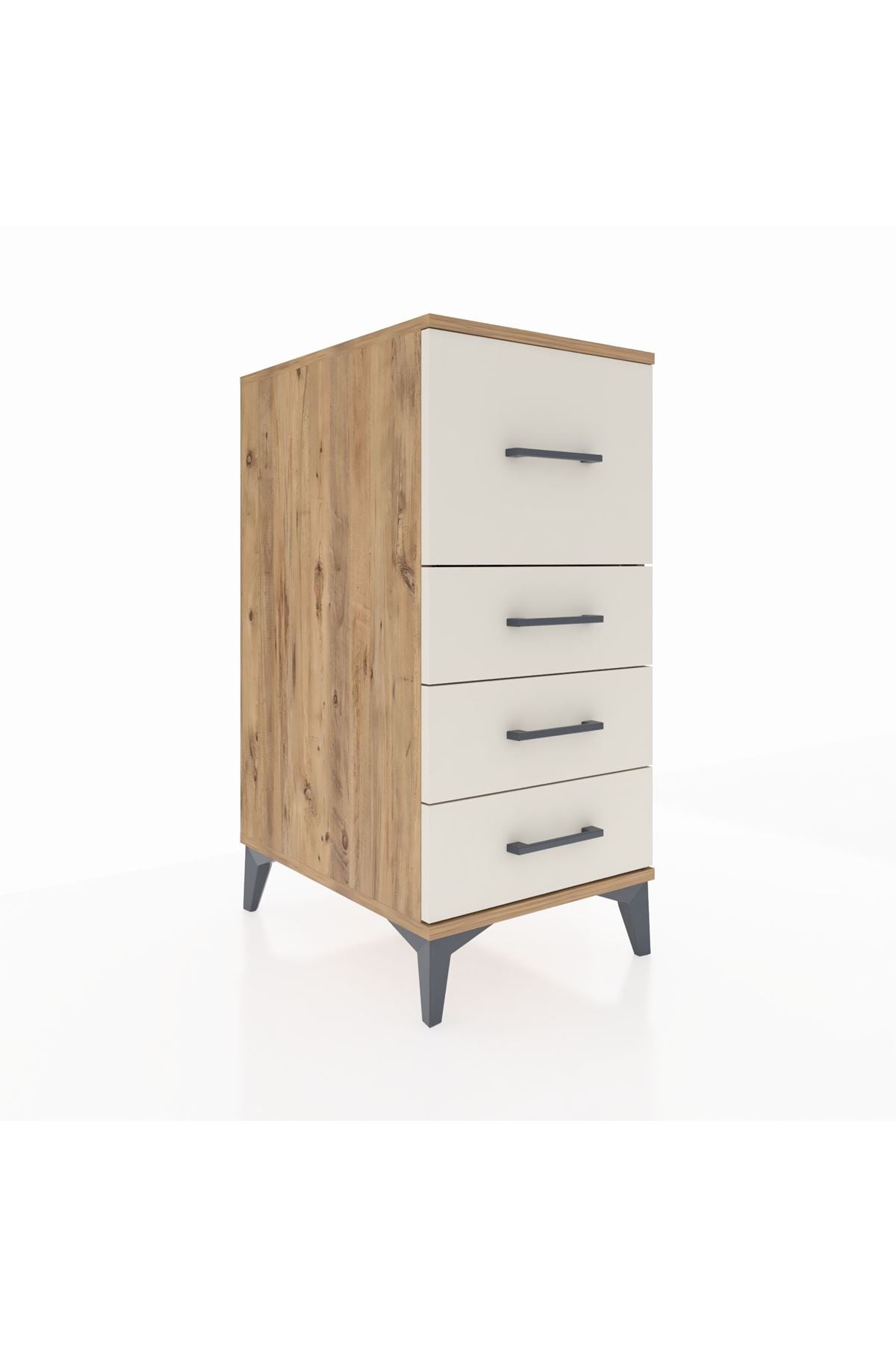 Kronos Komodin 4 Çekmeceli 44x59x96 Çam-Aytaşı