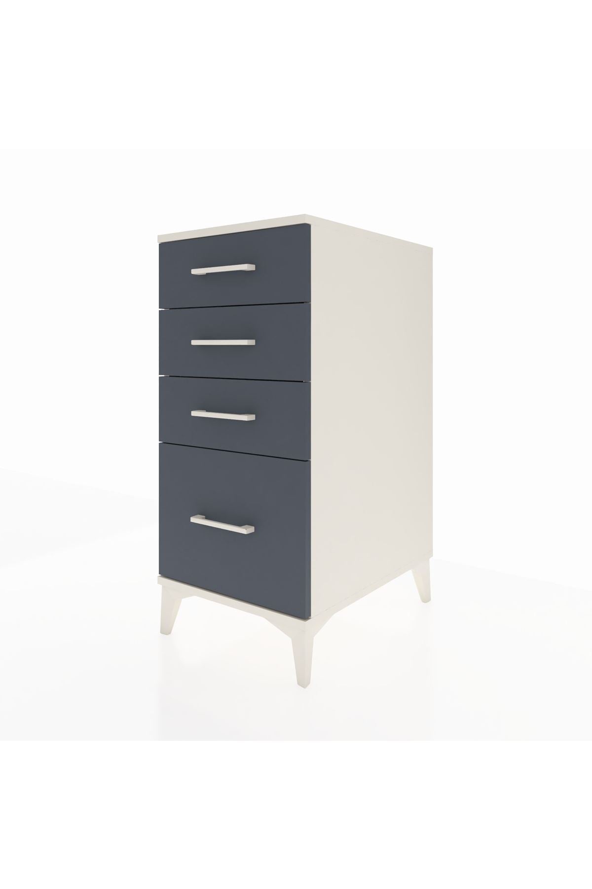 Kronos Komodin 4 Çekmeceli 44x59x96 Aytaşı-Antrasit