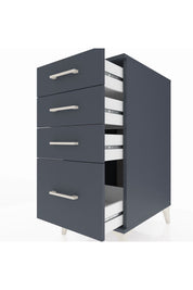 Kronos Komodin 4 Çekmeceli 44x59x96 Antrasit-Antrasit
